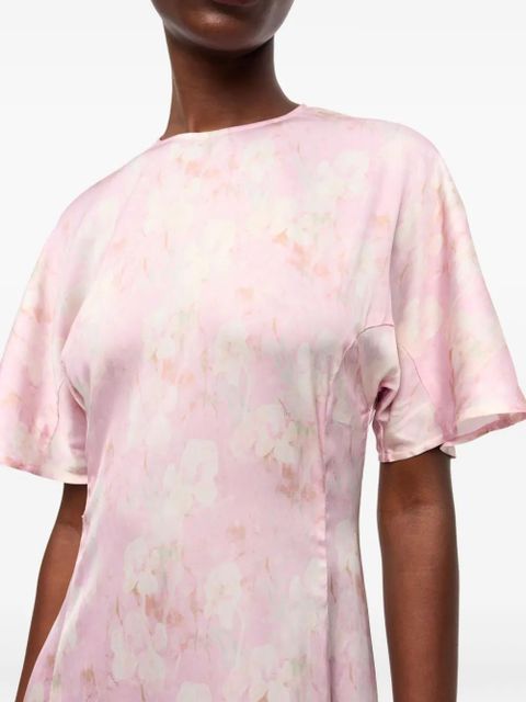 GANNI printed maxi dress - Pink