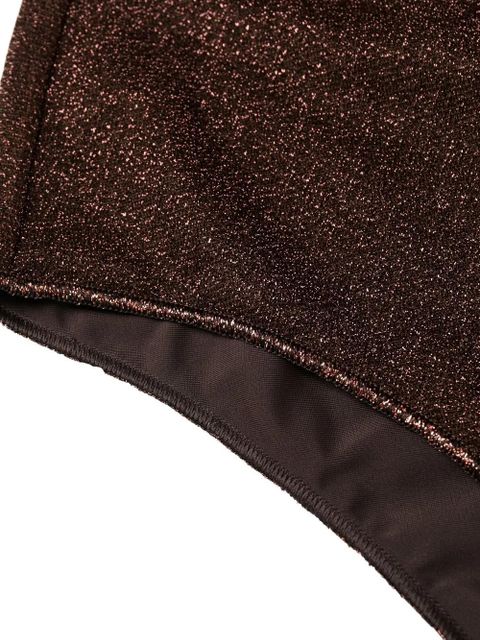 Oséree metallic-detail two-piece bikini - Brown