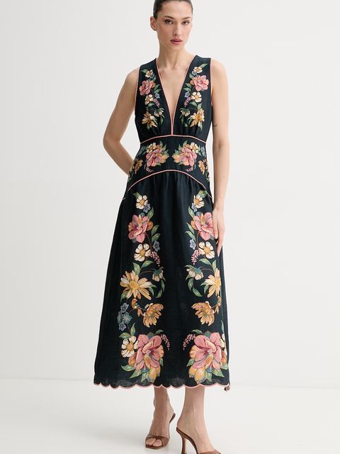 Farm Rio sukienka letnia lniana - zdjęcie produktu nr 2