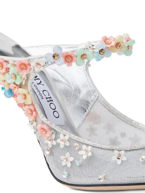 Jimmy Choo 100mm Bing Daisy pumps - Silver