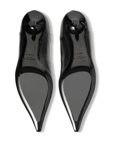 Jimmy Choo Cycas 50mm leather ankle boots - Black