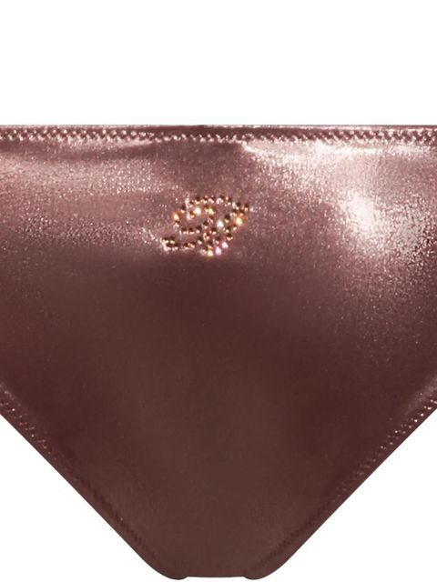 Blumarine embellished bikini bottom - Brown