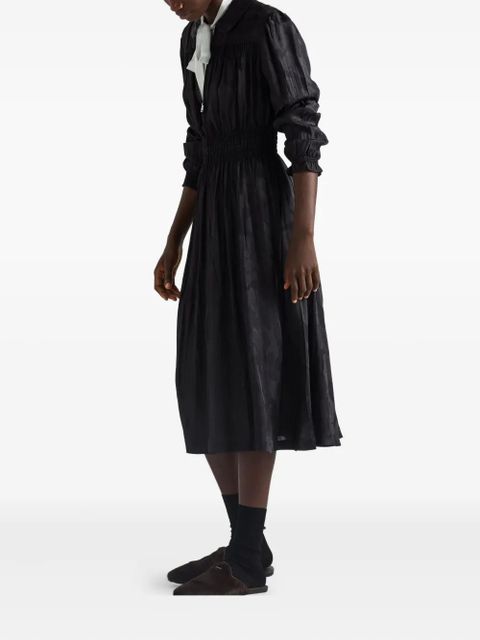 Prada floral jacquard midi dress - Black - zdjęcie produktu nr 2
