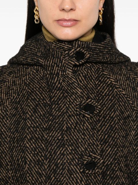 GANNI herringbone jacket - Brown