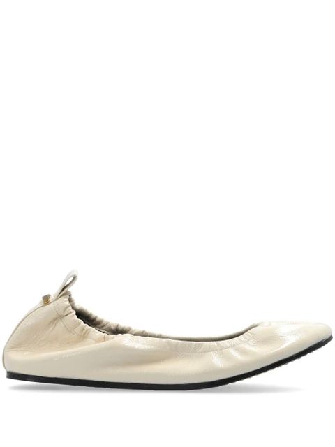 ISABEL MARANT Belna leather ballerina shoes - Neutrals - zdjęcie produktu nr 1