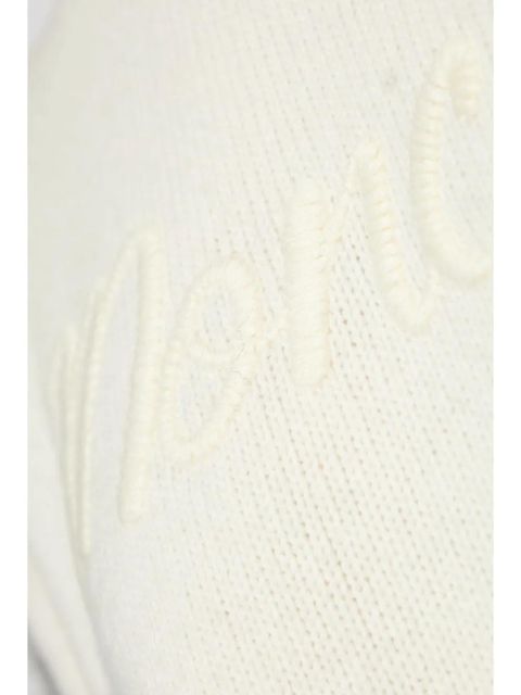 Moncler embroidered-logo sweatshirt - White