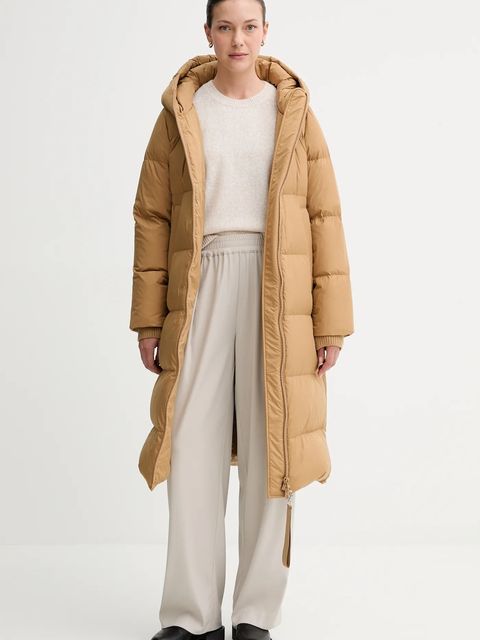 Marc O'Polo sweter z wełną damski kolor beżowy lekki 508612160463