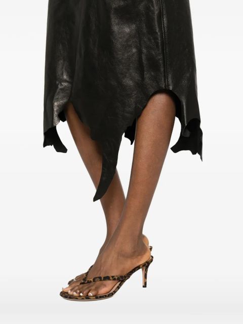 Diesel panelled irregular-hem skirt - Black