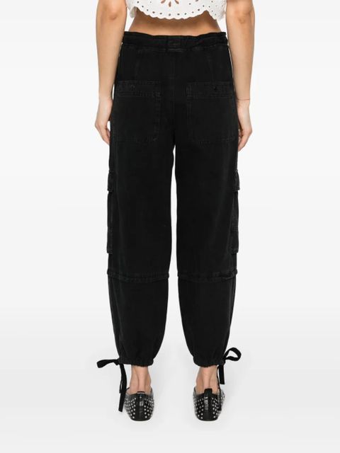 MARANT ÉTOILE Ivy tapered cargo jeans - Black