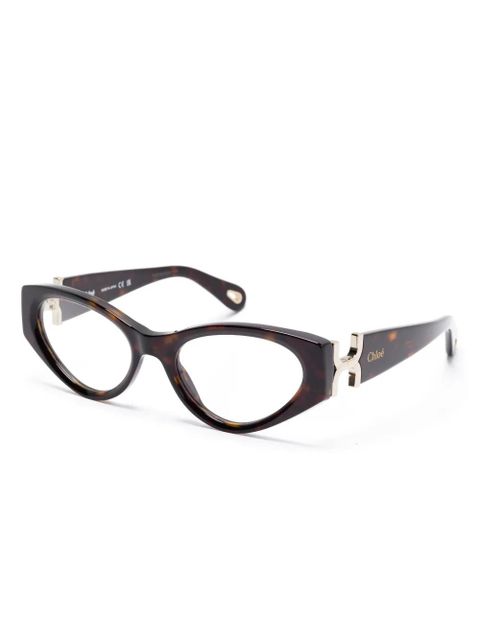 Chloé Eyewear cat-eye glasses - Brown - zdjęcie produktu nr 2