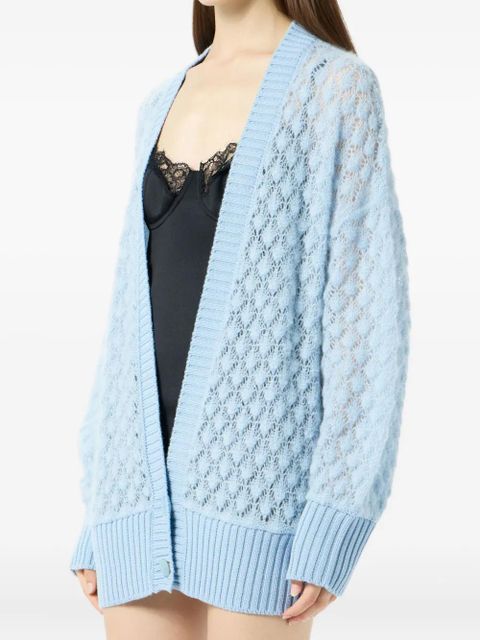 Blumarine textured button cardigan - Blue - zdjęcie produktu nr 2