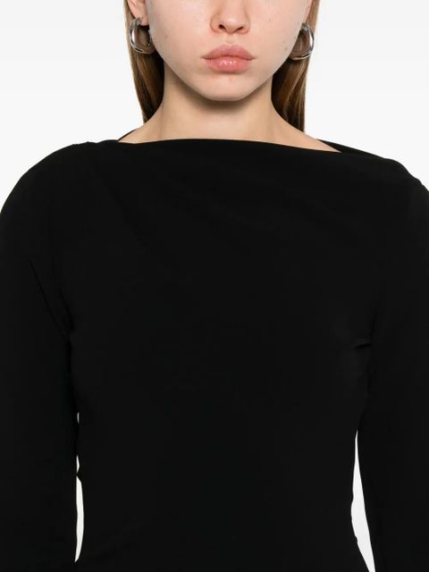 Max Mara draped dress - Black