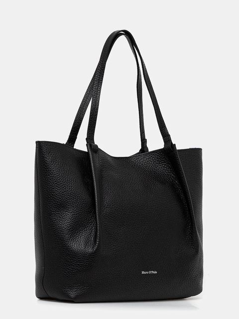 Marc O'Polo torebka skórzana kolor czarny 5000009281 - zdjęcie produktu nr 2