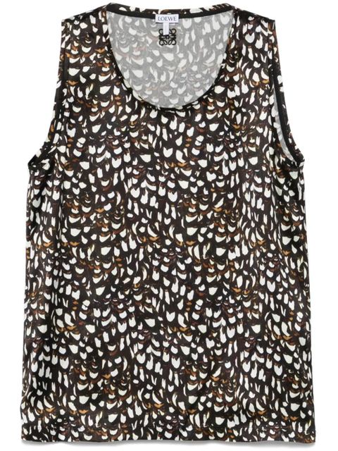 LOEWE printed tank top - Brown - zdjęcie produktu nr 1