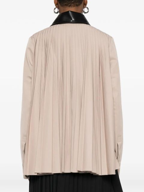 Sportmax pleated-back jacket - Neutrals