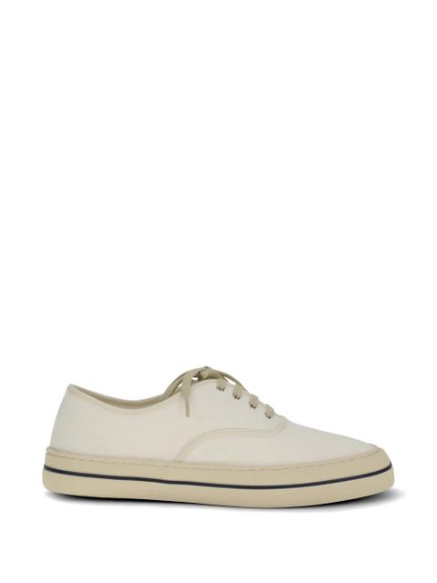 Loro Piana Nantucket Walk lace-up canvas sneakers - Neutrals - zdjęcie produktu nr 1