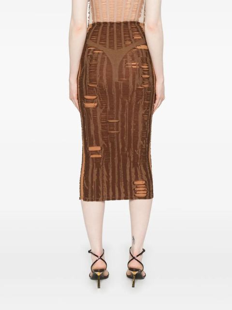 Diesel M-Calina midi skirt - Brown
