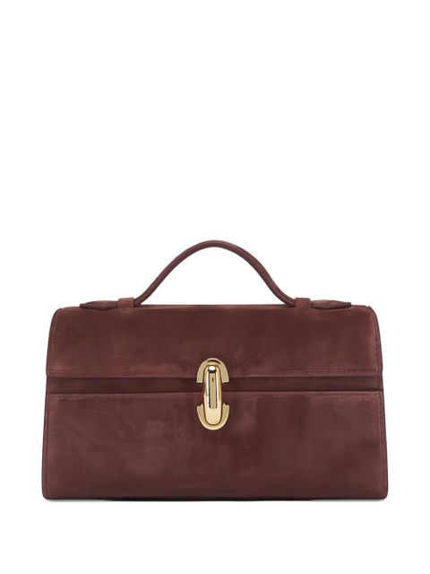 Savette Symmetry suede tote bag - Brown - zdjęcie produktu nr 1