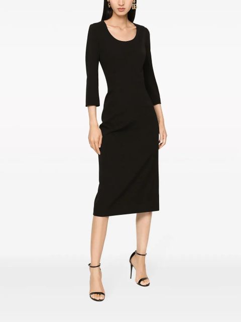 Dolce & Gabbana wool-blend midi dress - Black
