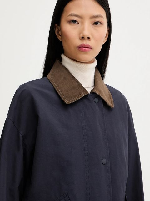 Marc O'Polo kurtka kolor granatowy przejściowa 5000008071