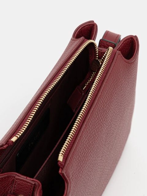 Furla torebka skórzana kolor bordowy WB01275.HSF000.0053S