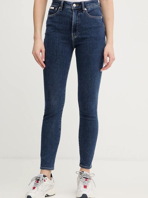 Calvin Klein Jeans jeansy damskie kolor niebieski LV047E611G - zdjęcie produktu nr 1