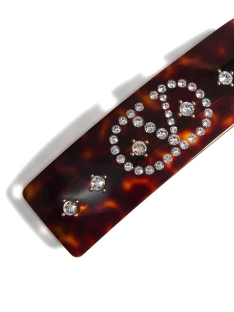 Valentino Garavani VLogo Signature hair clip - Brown