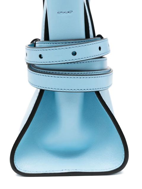 Moschino buckle-strap tote bag - Blue