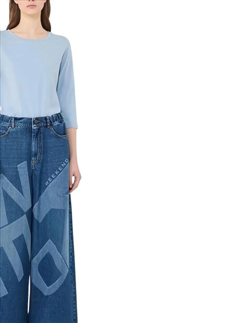 Weekend Max Mara round-neck T-shirt - Blue