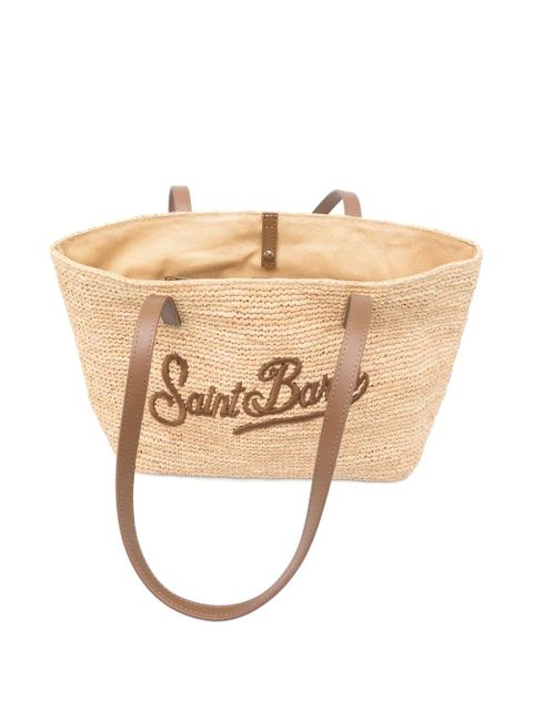 MC2 Saint Barth raffia shoulder bag - Neutrals