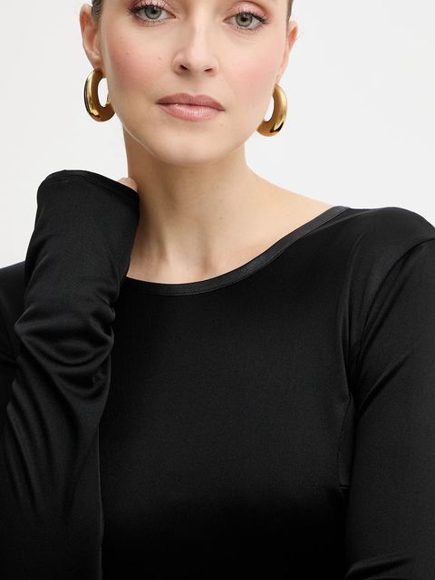 Patrizia Pepe sukienka kolor czarny midi dopasowana 8A1505 J303