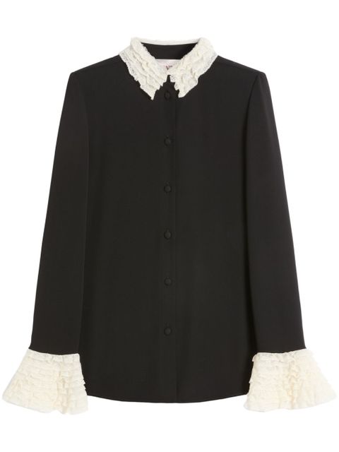 Valentino Garavani georgette shirt - Black