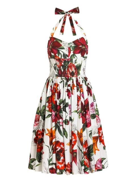 Dolce & Gabbana floral-print dress - White - zdjęcie produktu nr 1