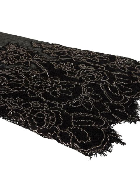 Valentino Garavani lace fringed scarf - Black - zdjęcie produktu nr 2