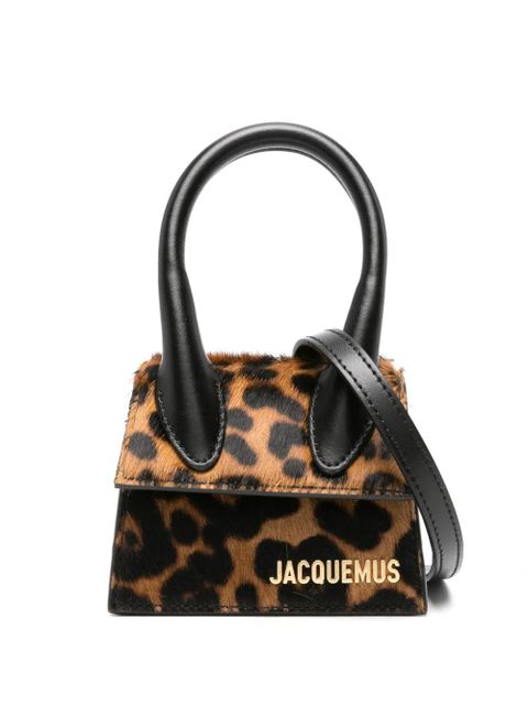 Jacquemus Le Chiquito cheetah-print mini bag - Brown