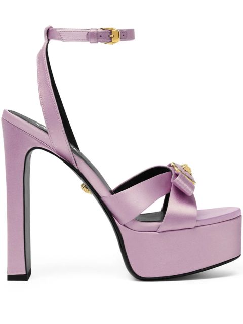 Versace 140mm Gianni Ribbon sandals - Purple