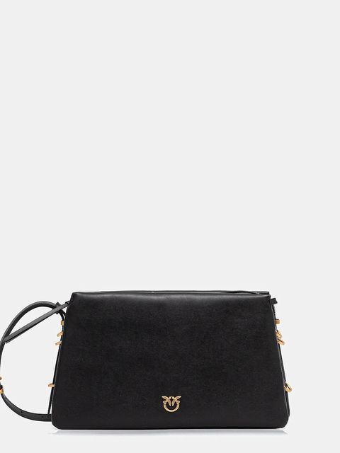 Pinko torebka skórzana kolor czarny 105161 A0QO - zdjęcie produktu nr 1