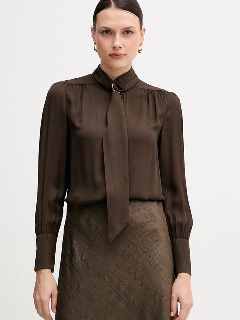 Pedro del Hierro koszula damska kolor brązowy regular 6632015 - zdjęcie produktu nr 1