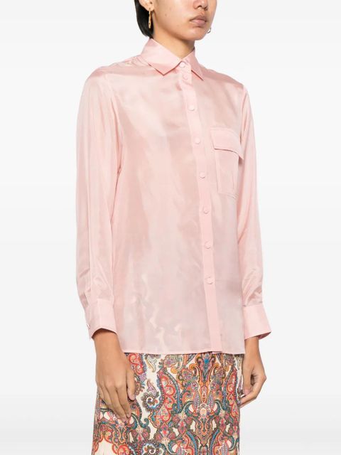 ZIMMERMANN Halliday silk shirt - Pink