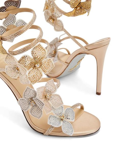 René Caovilla 105mm Floriane sandals - Neutrals