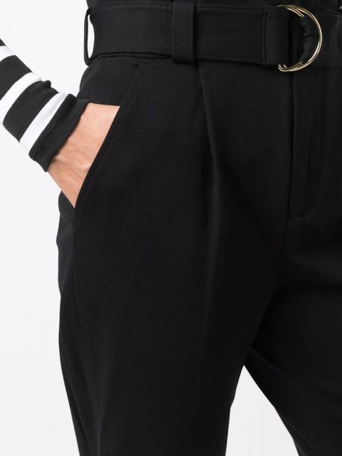 Lauren Ralph Lauren belted slim-fit trousers - Black