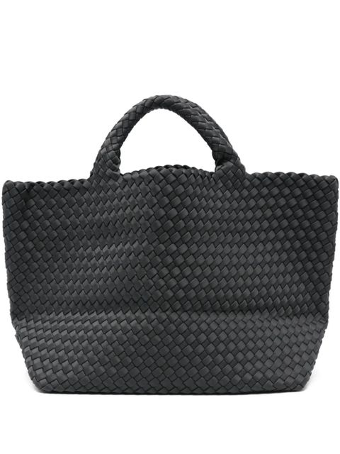 NAGHEDI medium St. Barths woven tote bag - Black - zdjęcie produktu nr 1