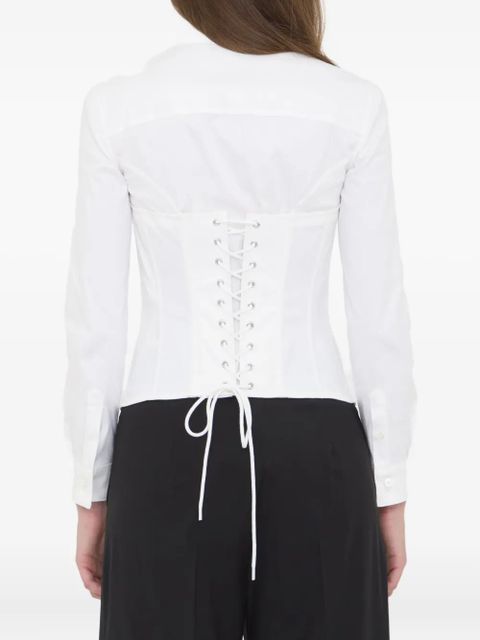 Balenciaga corset lace-up shirt - White