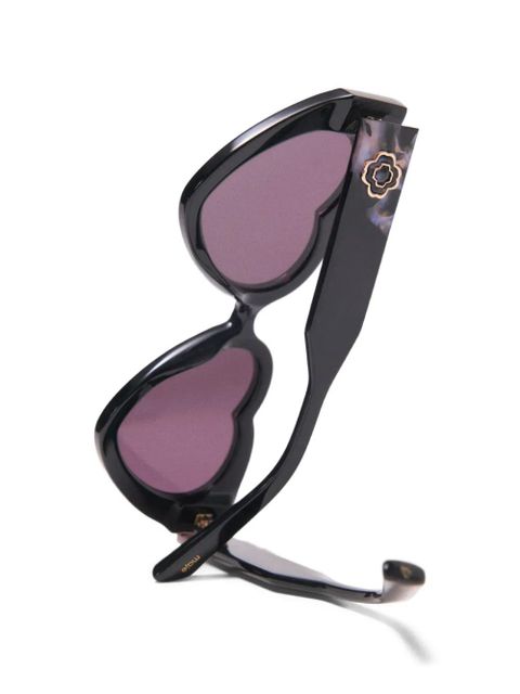 Maje heart-shaped sunglasses - Black