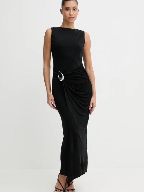 HUGO sukienka kolor czarny maxi dopasowana 50554034 - zdjęcie produktu nr 1