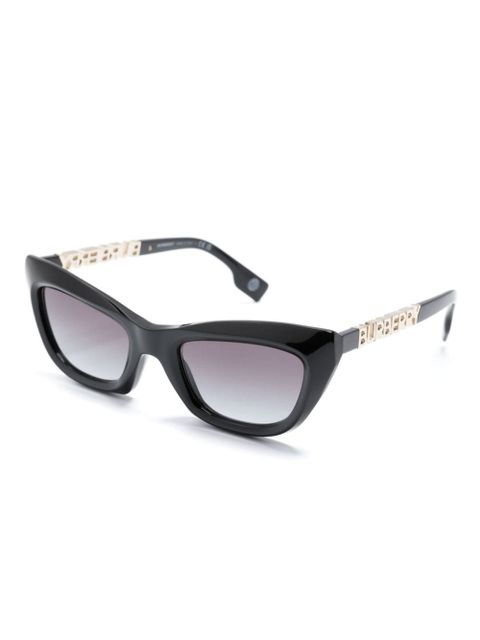 Burberry Eyewear logo plaque cat-eye frame sunglasses - Black - zdjęcie produktu nr 2