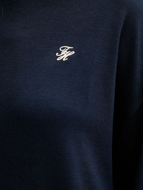 Tommy Hilfiger bluza damska kolor granatowy gładka WW0WW46152