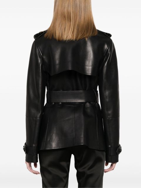 Burberry leather jacket - Black