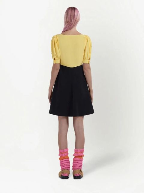 Marni floral sequin-embellished mini dress - Black