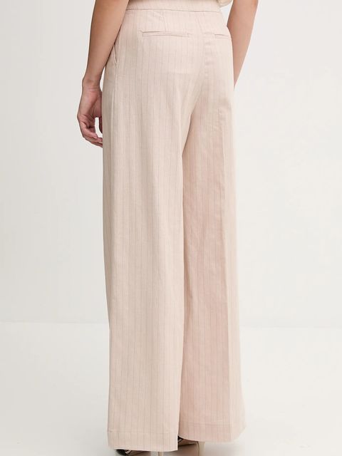 United Colors of Benetton spodnie z domieszką lnu